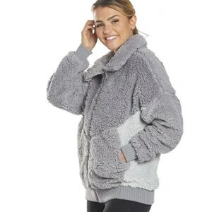 Prana Permafrost Sherpa Fleece Jacket Vapor Gray Size M